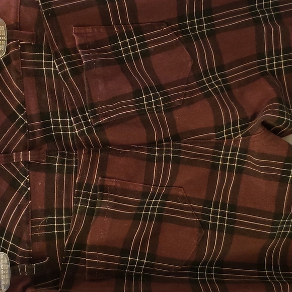 Torrid Plum plaid stretch jeggin - Picture 3 of 4